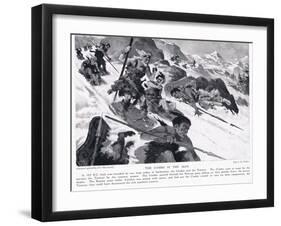 The Cimbri in the Alps-John Harris Valda-Framed Giclee Print