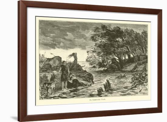 The Cimbrian Flood-Willem II Steelink-Framed Giclee Print