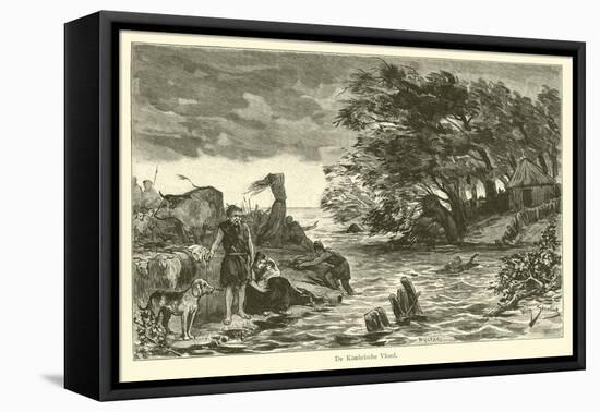 The Cimbrian Flood-Willem II Steelink-Framed Stretched Canvas