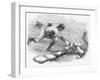 The Cincinnati Red Stockings in Action in 1870-null-Framed Giclee Print