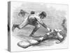 The Cincinnati Red Stockings in Action in 1870-null-Stretched Canvas