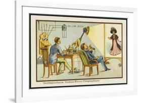 The Cine-Phono-Telegraph-Jean Marc Cote-Framed Premium Giclee Print