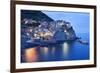 The Cinque Terre Village of Manarola at Dusk-Mark Sunderland-Framed Photographic Print