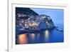 The Cinque Terre Village of Manarola at Dusk-Mark Sunderland-Framed Photographic Print