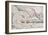 The Circle of the Lustful: Paolo and Francesca-William Blake-Framed Giclee Print