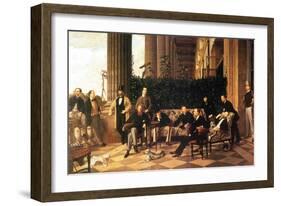 The Circle of the Rue Royale-James Tissot-Framed Art Print