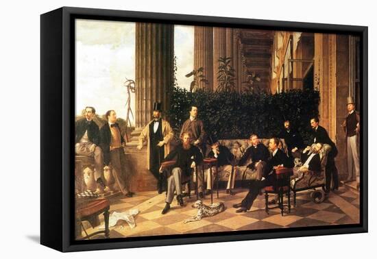 The Circle of the Rue Royale-James Tissot-Framed Stretched Canvas