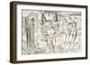 The Circle of the Thieves: Agnolo Brunelleschi Attacked by a Six-Footed Serpent Inferno-William Blake-Framed Giclee Print