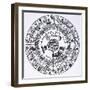 The Circle of the Zodiac-null-Framed Art Print