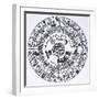 The Circle of the Zodiac-null-Framed Art Print