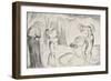 The Circle of Thieves: Buoso Donati Attacked by the Serpent-William Blake-Framed Giclee Print