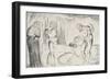 The Circle of Thieves: Buoso Donati Attacked by the Serpent-William Blake-Framed Giclee Print