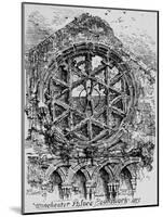 The Circular Window of the Hall of Winchester House (Winchester Palace), Southwark, 1835, (1912)-David Roberts-Mounted Giclee Print