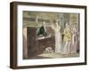 The Circulating Library (Pen and Ink and W/C and Wash on Wove Paper)-Isaac Cruikshank-Framed Giclee Print