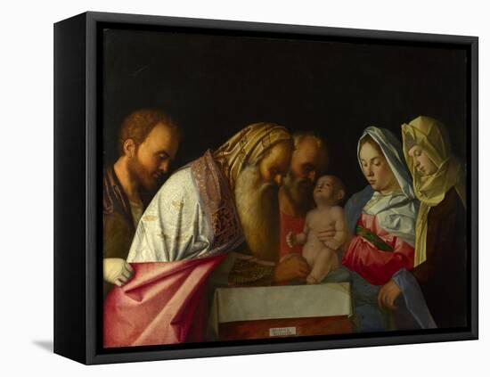 The Circumcision, C. 1500-Giovanni Bellini-Framed Stretched Canvas