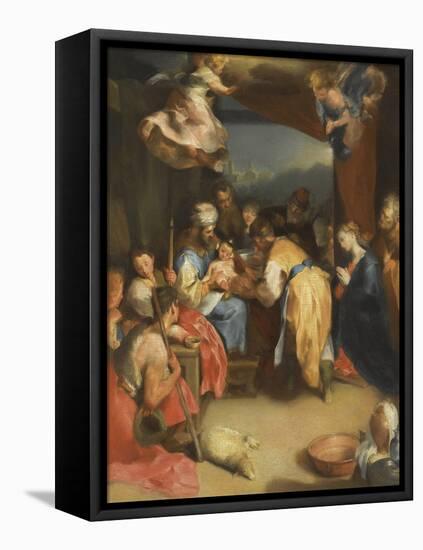 The Circumcision of Christ Par Barocci, Federigo (1528-1612). Oil on Canvas, Size : 81,8X63,7, , Pr-Federico Fiori Barocci or Baroccio-Framed Stretched Canvas