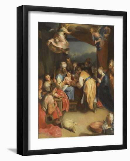 The Circumcision of Christ Par Barocci, Federigo (1528-1612). Oil on Canvas, Size : 81,8X63,7, , Pr-Federico Fiori Barocci or Baroccio-Framed Giclee Print