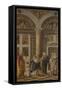 The Circumcision (Trittico Degli Uffizi (Uffizi Tryptic), Right Pane), Ca 1463-1464-Andrea Mantegna-Framed Stretched Canvas