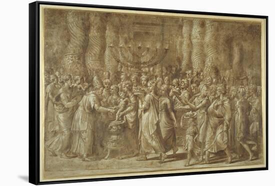 The Circumcision-Giulio Romano-Framed Stretched Canvas