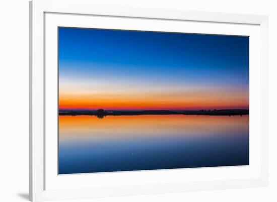 The Circumpolar Star Capella Crawling Lake Reservoir, Alberta, Canada-null-Framed Photographic Print