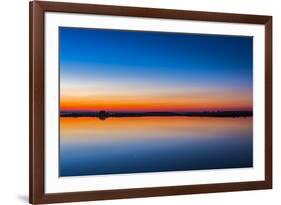 The Circumpolar Star Capella Crawling Lake Reservoir, Alberta, Canada-null-Framed Photographic Print