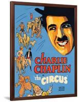 THE CIRCUS, Charlie Chaplin, 1928-null-Framed Art Print