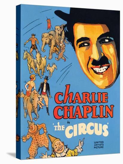 THE CIRCUS, Charlie Chaplin, 1928-null-Stretched Canvas