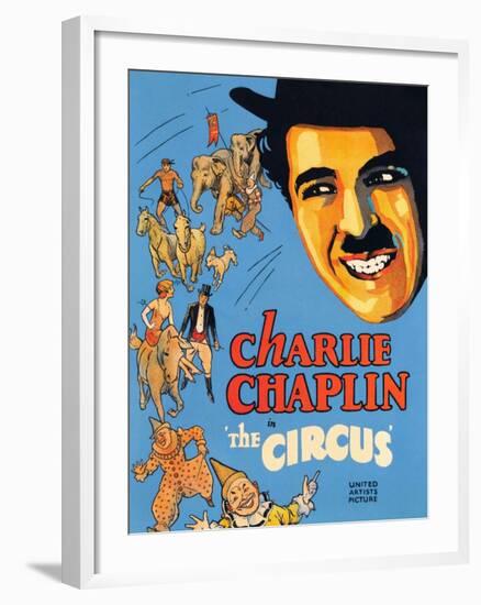 THE CIRCUS, Charlie Chaplin, 1928-null-Framed Art Print