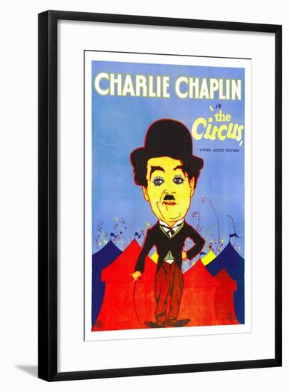 THE CIRCUS, Charlie Chaplin, 1928.-null-Framed Art Print