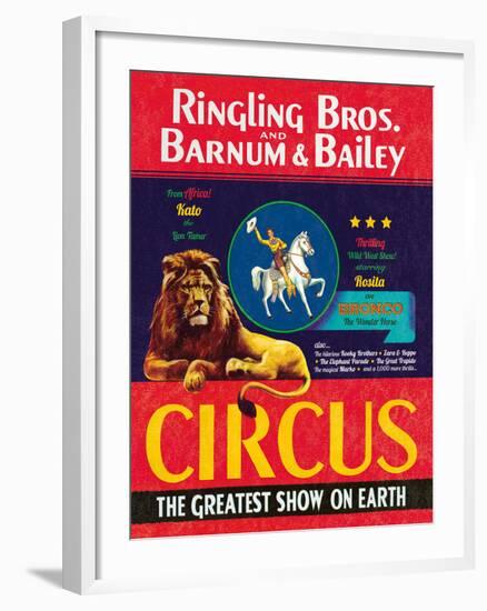 The Circus Comes to Town-The Vintage Collection-Framed Giclee Print