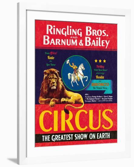 The Circus Comes to Town-The Vintage Collection-Framed Giclee Print