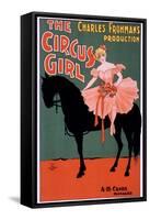 The Circus Girl, Trick Rider and Horse-null-Framed Stretched Canvas