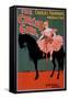 The Circus Girl - Woman on Horse Theatrical Poster-Lantern Press-Framed Stretched Canvas