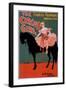 The Circus Girl - Woman on Horse Theatrical Poster-Lantern Press-Framed Art Print
