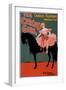 The Circus Girl - Woman on Horse Theatrical Poster-Lantern Press-Framed Art Print