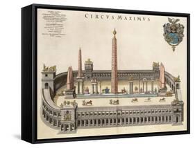 The Circus Maximus (From the Atlas Van Loo)-Joan Blaeu-Framed Stretched Canvas