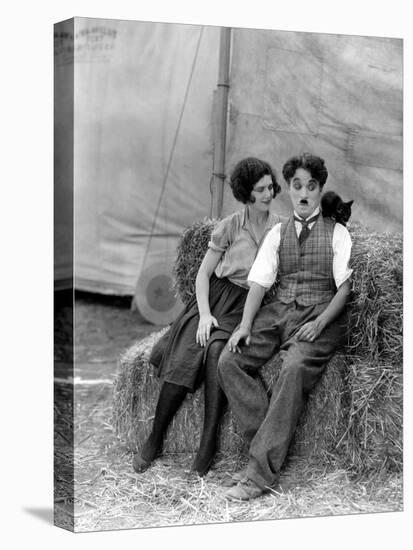 The Circus, Merna Kennedy And Charlie Chaplin, 1928-null-Stretched Canvas