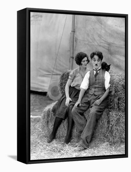 The Circus, Merna Kennedy And Charlie Chaplin, 1928-null-Framed Stretched Canvas