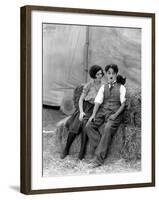 The Circus, Merna Kennedy And Charlie Chaplin, 1928-null-Framed Photo