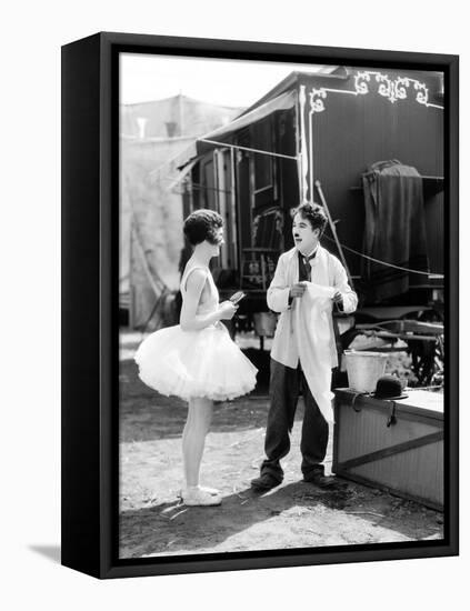 The Circus, Merna Kennedy, Charlie Chaplin, 1928-null-Framed Stretched Canvas