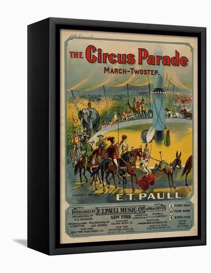 The Circus Parade March-Twostep, Sam DeVincent Collection, National Museum of American History-null-Framed Stretched Canvas