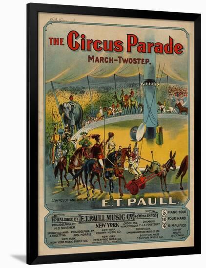 The Circus Parade March-Twostep, Sam DeVincent Collection, National Museum of American History-null-Framed Art Print