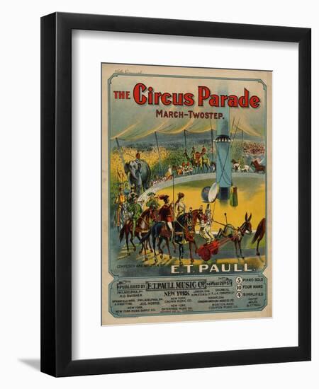 The Circus Parade March-Twostep, Sam DeVincent Collection, National Museum of American History-null-Framed Art Print