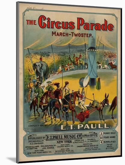 The Circus Parade March-Twostep, Sam DeVincent Collection, National Museum of American History-null-Mounted Art Print