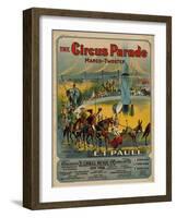 The Circus Parade March-Twostep, Sam DeVincent Collection, National Museum of American History-null-Framed Art Print