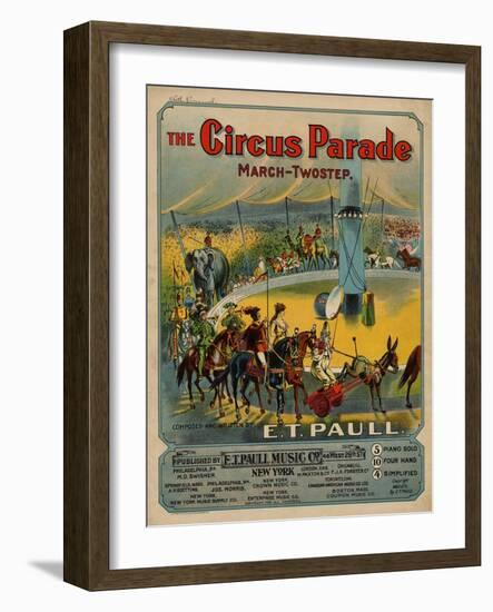 The Circus Parade March-Twostep, Sam DeVincent Collection, National Museum of American History-null-Framed Art Print