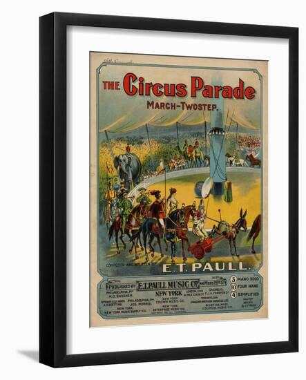 The Circus Parade March-Twostep, Sam DeVincent Collection, National Museum of American History-null-Framed Art Print