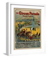 The Circus Parade March-Twostep, Sam DeVincent Collection, National Museum of American History-null-Framed Art Print