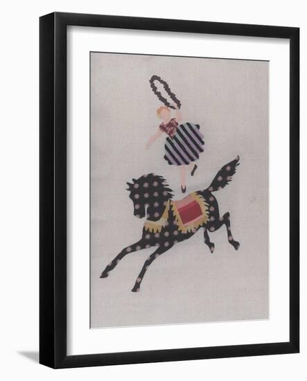 The Circus Pony and the Acrobat-Susie Jenkin Pearce-Framed Photo