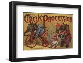 The Circus Procession, 1888-null-Framed Art Print